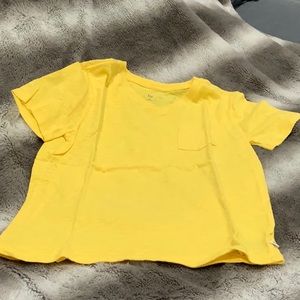 Yellow V Neck Tee